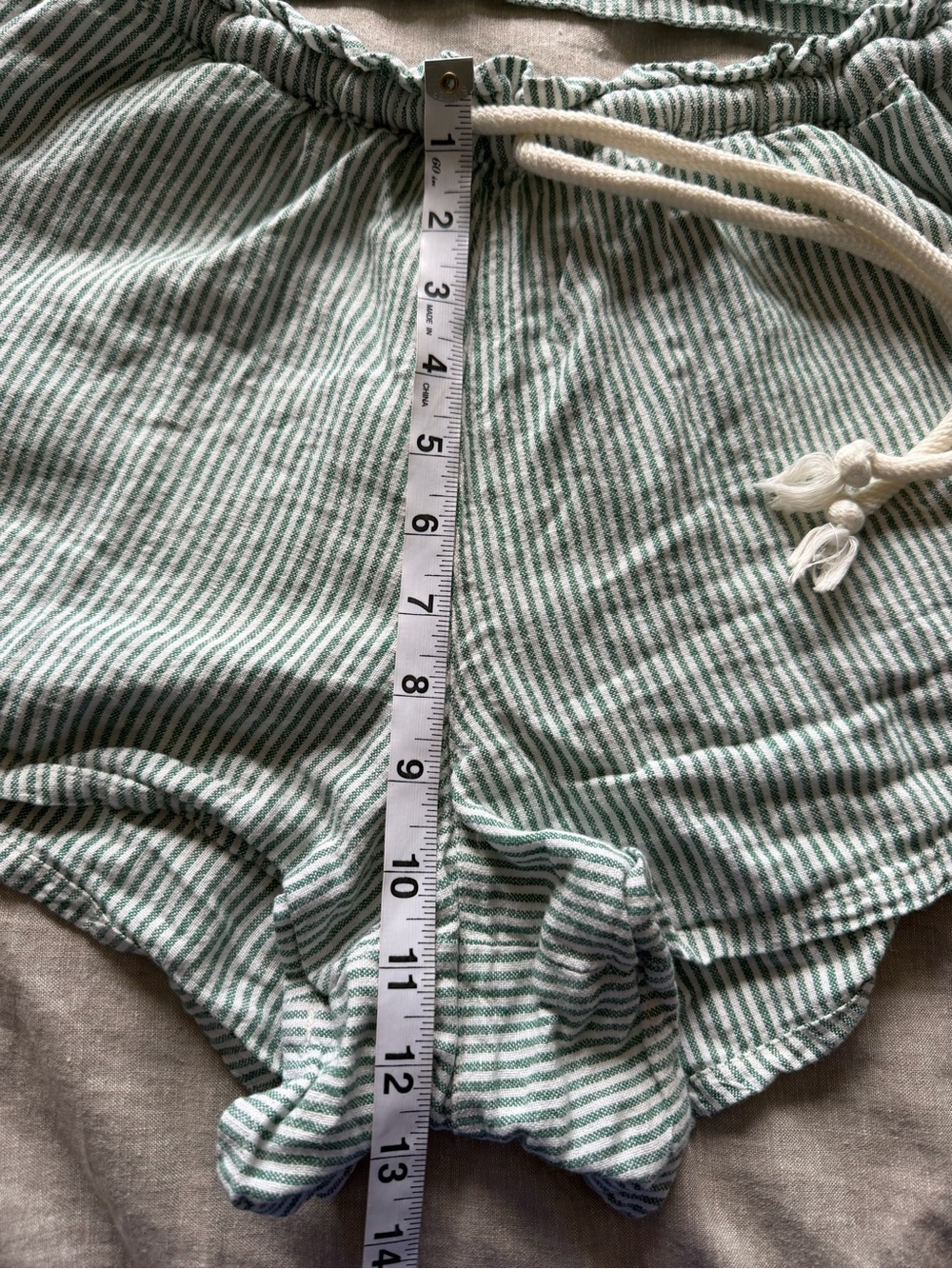 Universal Thread Sage Green Striped Lounge Top & Drawstring Shorts - Picture 3 of 8